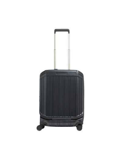 Trolley Cabina Rigido a Quattro Ruote Espandibile Piquadro - Nero Opaco