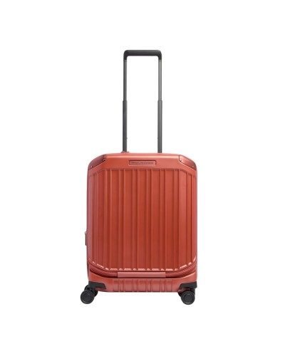 Trolley Cabina Rigido a Quattro Ruote Espandibile Piquadro - Cuoio