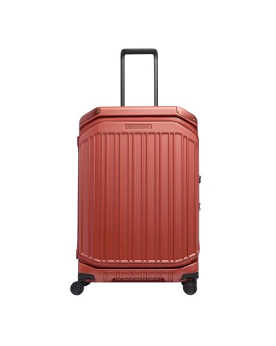 Trolley Medio Rigido a Quattro Ruote Espandibile Piquadro - Cuoio