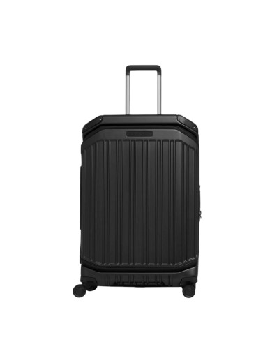 Trolley Medio Rigido a Quattro Ruote Espandibile Piquadro - Nero Opaco
