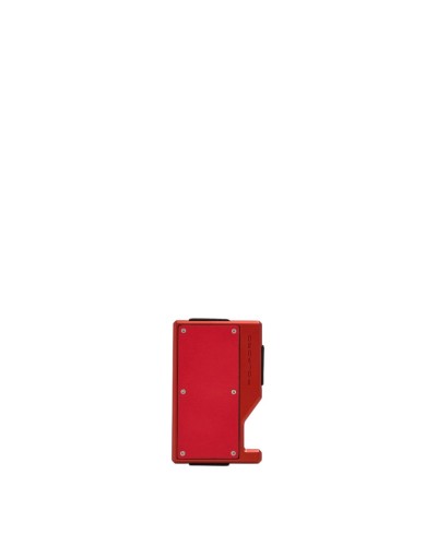 Portacarte di Credito in Alluminio e Pelle Elastico Piquadro