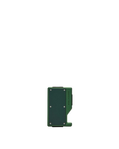 Portacarte di Credito in Alluminio e Pelle Elastico Piquadro - Verde