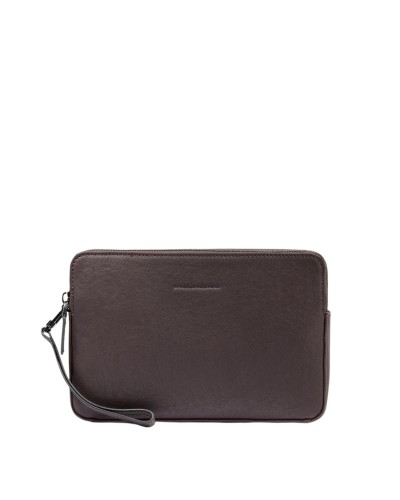 Pochette Uomo Doppia Zip Piquadro - Testa Moro
