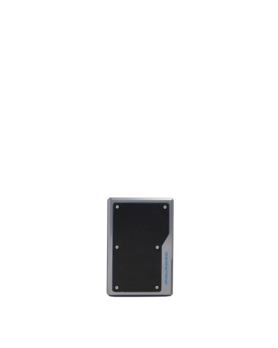 Portacarte di Credito MagSafe Modular in Alluminio e Pelle Piquadro - Nero