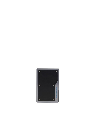 Portacarte di Credito MagSafe Modular in Alluminio e Pelle Piquadro