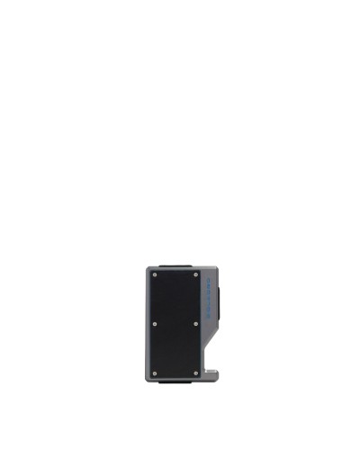 Portacarte di Credito in Alluminio e Pelle Elastico Blue Square Piquadro - Nero
