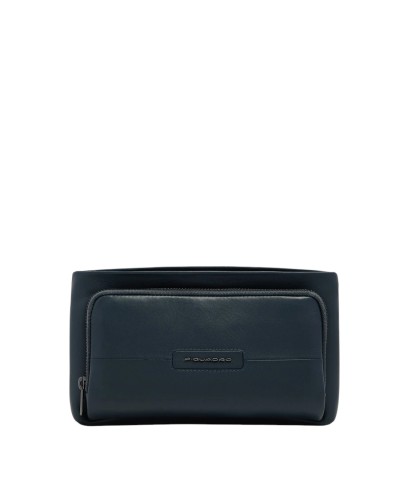 Pochette 2 Comparti Uomo Piquadro - Blu