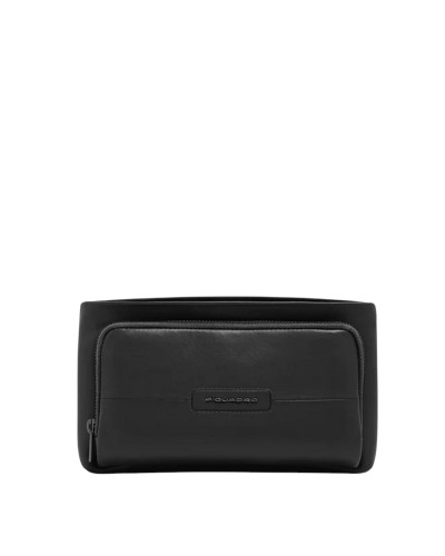 Pochette 2 Comparti Uomo Piquadro - Nero