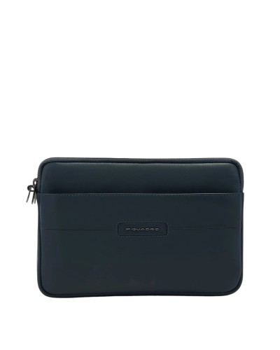 Pochette 2 Comparti Uomo in Pelle Piquadro - Blu