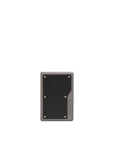 Portacarte di Credito MagSafe Modular in Alluminio e Pelle Audi Piquadro - Nero