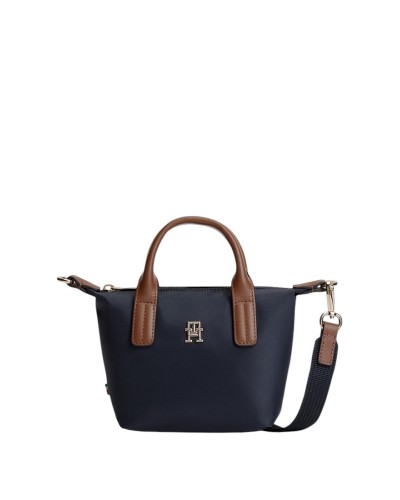 Borsa a Mano con Tracolla Donna Popette Micro Tommy Hilfiger - Blu DW6