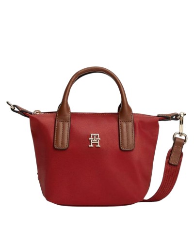 Borsa a Mano con Tracolla Donna Popette Micro Tommy Hilfiger - Rosso XLI