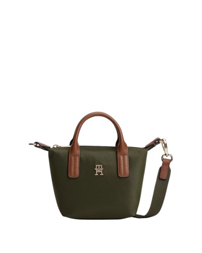 Borsa a Mano con Tracolla Donna Popette Micro Tommy Hilfiger - Verde MRZ