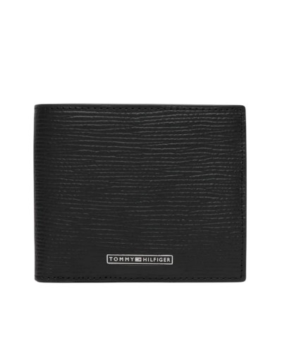 Portafoglio Uomo con Portamonete TH Business Saffiano Tommy Hilfiger - Nero BDS