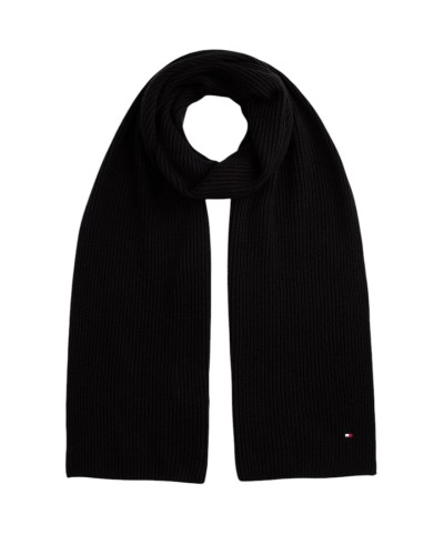 Sciarpa Unisex TH Flag Pima Cotton Cash Tommy Hilfiger - Nero BDS