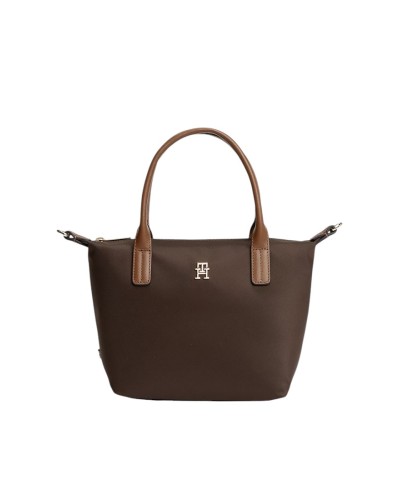 Borsa a Mano con Tracolla Donna Popette Mini Tommy Hilfiger - Marrone GUG