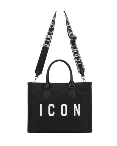 Borsa a Mano con Tracolla Donna Neon Icon - Nero