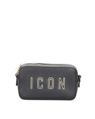 Borsa a Tracolla Donna Madison Icon - Nero-Oro