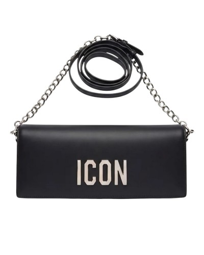 Borsa a Mano con Tracolla Donna Poison Icon - Nero