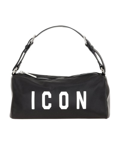 Borsa Sacca con Tracolla Donna Neon Icon - Nero