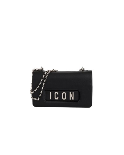 Borsa a Tracolla Donna Hype Icon - Nero-Argento