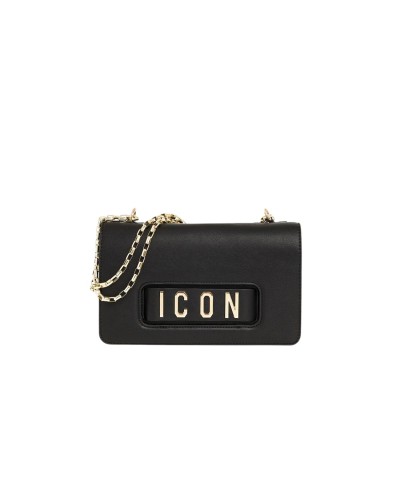 Borsa a Tracolla Donna Hype Icon - Nero-Oro