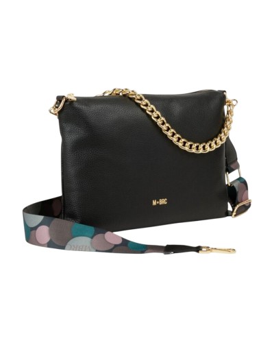 Borsa a Tracolla Donna Obona M Brc - Nero